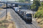 NS 9341 leads train 24N out of Enola yard